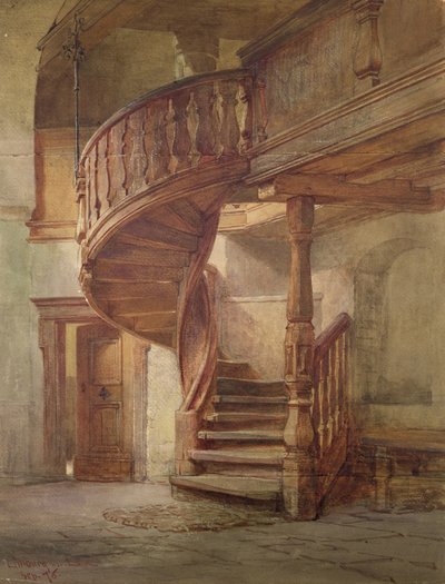 Spiral Staircase, Limburg an der Lahn by Johann Martin Gensler